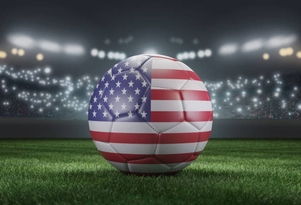 american flag design on soccer ball